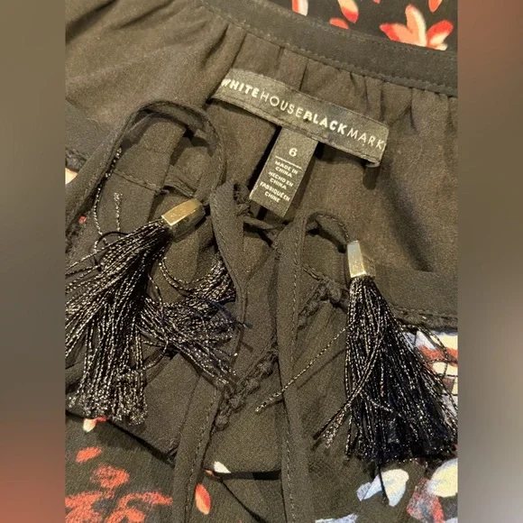 EASTER SALE! White House Black Market Chiffon Dress, Size 6 - Picture 5 of 6